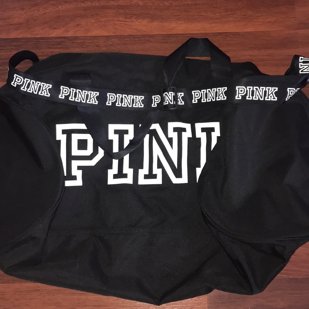 Cute pink duffel bag